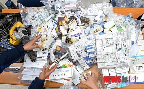 익산 담배 절도 증거물품