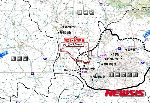 대구시, 다사~왜관 광역도로 예타 조사대상 선정