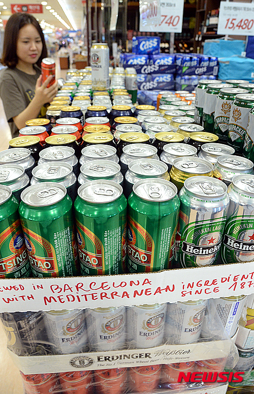 수입맥주 전성시대…대형마트 맥주매출 점유율 40% 돌파