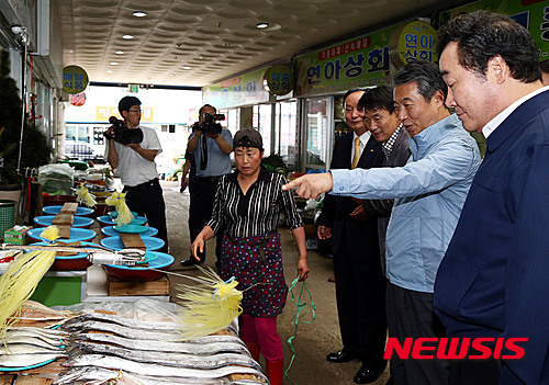 보성 매일시장 방문한 정종섭 장관