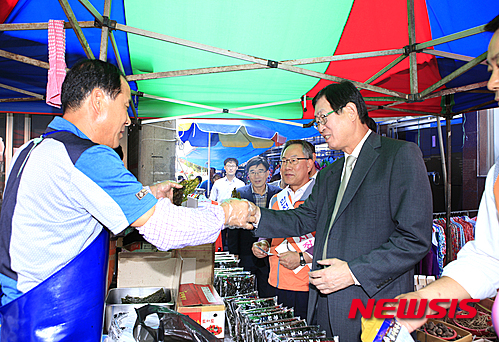 남평시장 방문한 조환익 한전 사장