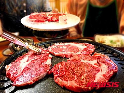 송파구 맛집 더통큰한우등심 전문점..황사에 소고기만한 것 있나