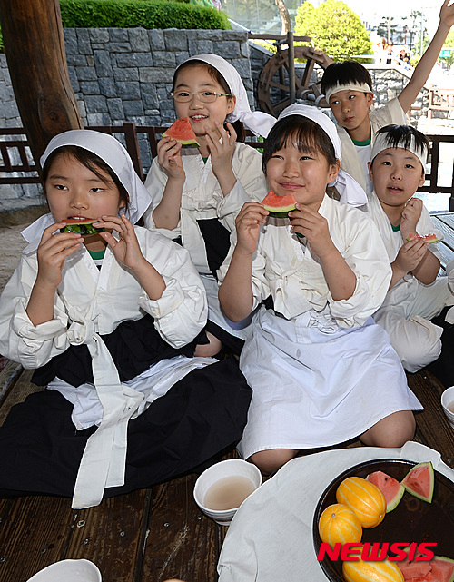 새참 맛있다!