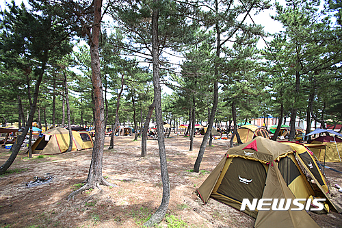 텐트 치는 즐거움