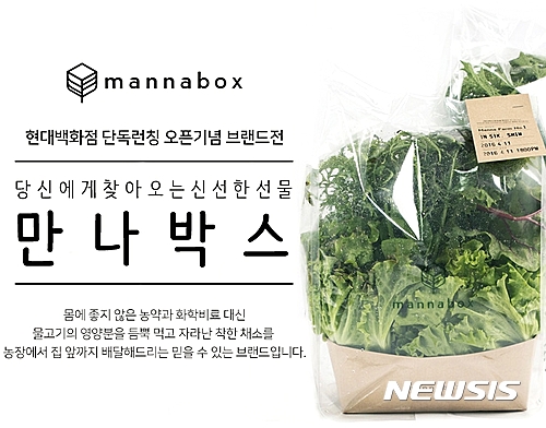 더현대닷컴, 프리미엄 채소 브랜드 만나박스 단독 판매