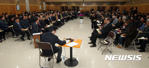 서귀포 시민 만나는 원희룡 제주지사