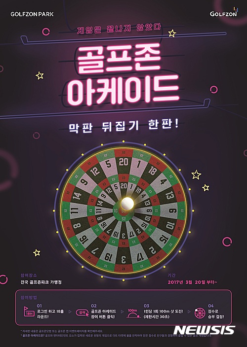 골프존, 다트 게임 형식 골프존 아케이드 베타 버전 출시