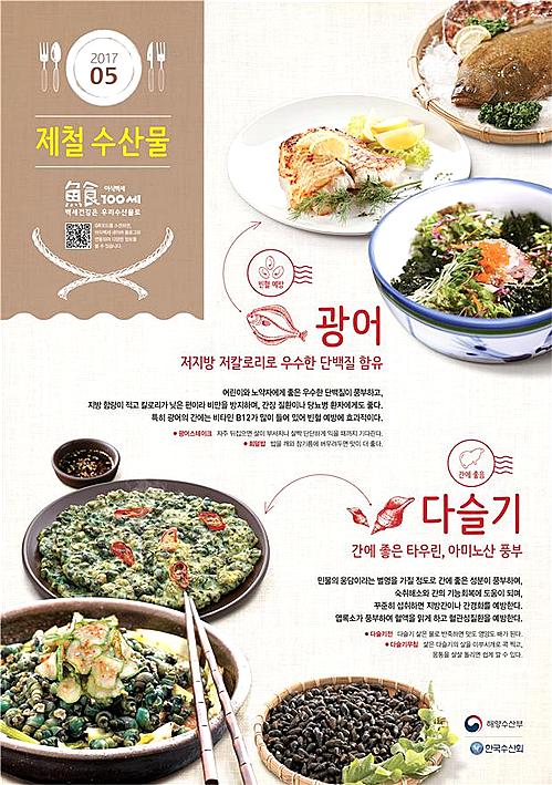 해수부, 5월 어식백세 수산물 광어·다슬기 선정