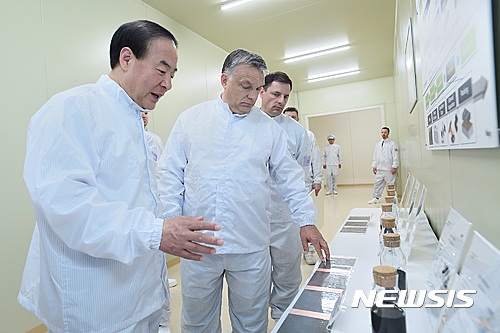 삼성SDI, 헝가리 전기차용 배터리 공장 준공…내년 2분기 양산