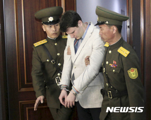 트럼프,  북한석방 웜비어 죽음에  북한은 잔인한 정권  