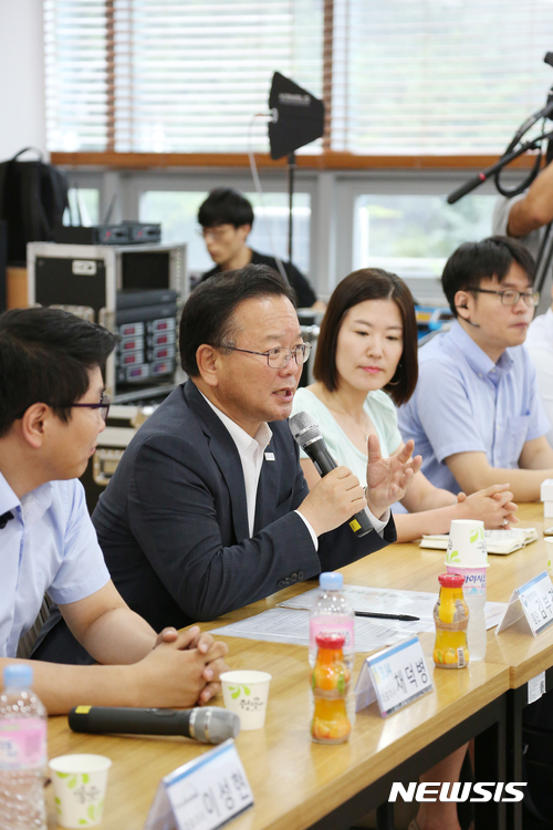 대구 창업기업 방문한 김부겸 행자부 장관
