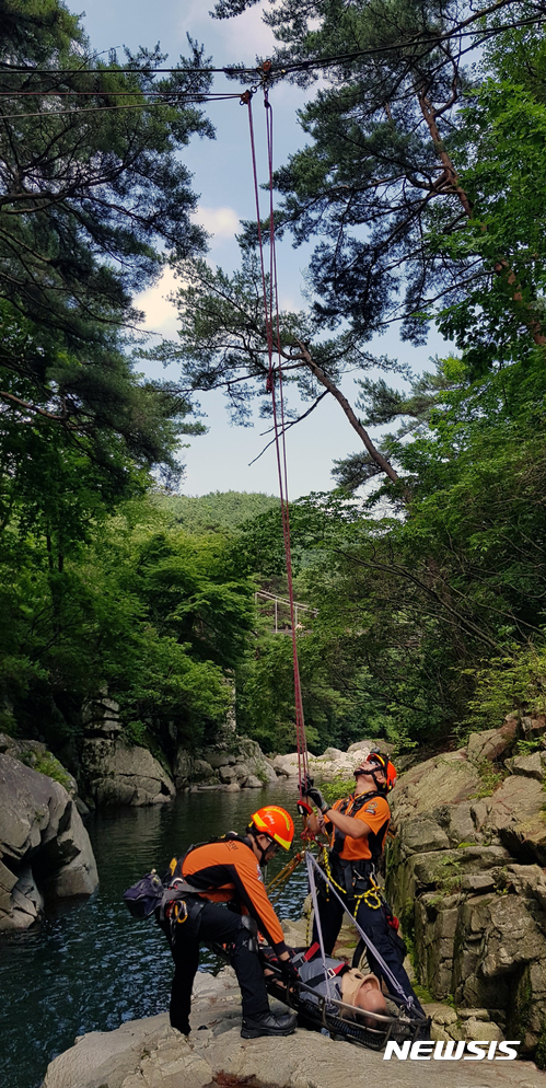 영남119특수구조대, 산악사고 훈련