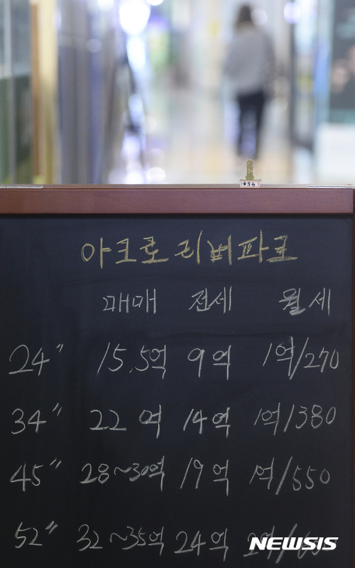 아파트 가격 최고가 치솟는 집값