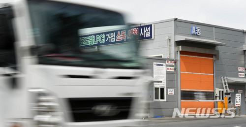적막감 흐르는 거점소독시설
