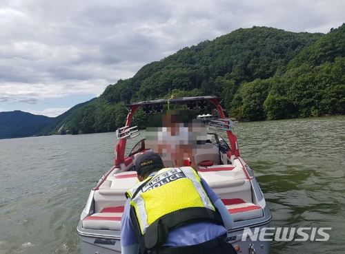 북한강 일대 위법 수상레저활동 8건 단속 