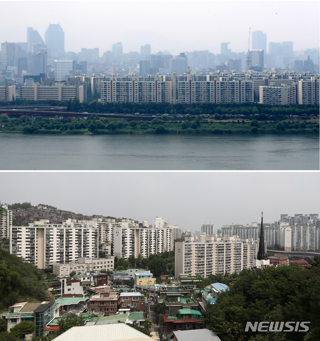 강남·강북 아파트값 3.3㎡당 평균가 1013만원 차이
