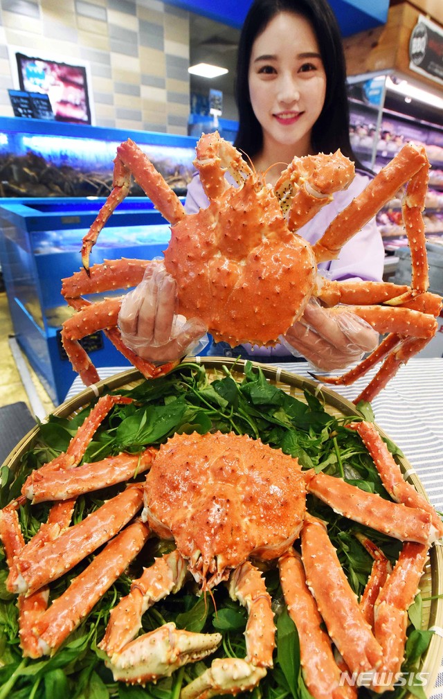 러시아 산지직송 활 킹크랩 드세요