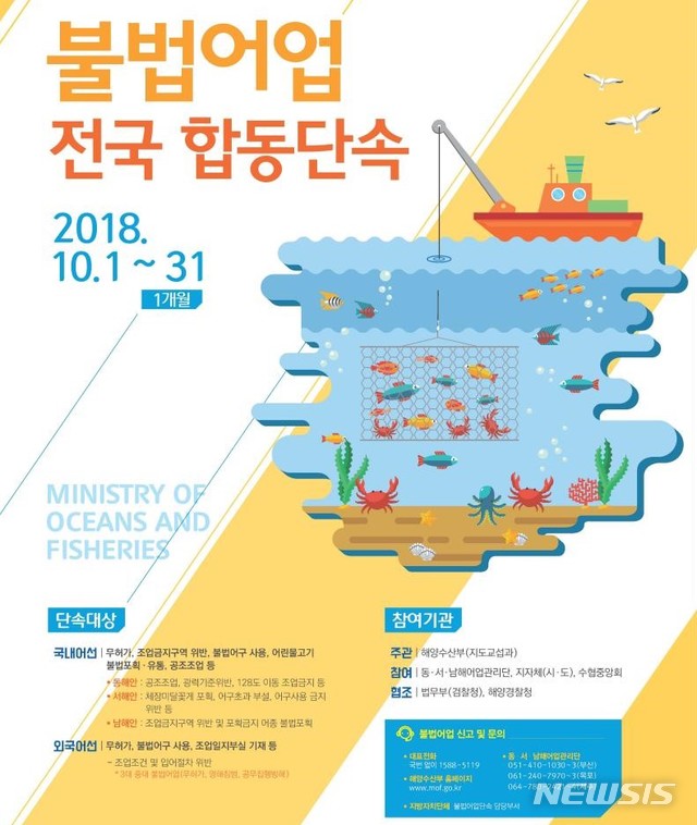 경남도, 10월 불법 어업·유통 합동단속