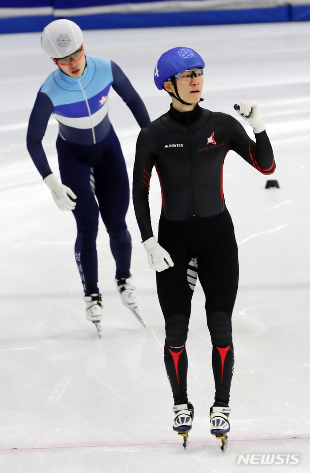 남자 1000M 준결승 1위 차지한 화성시청 임경원