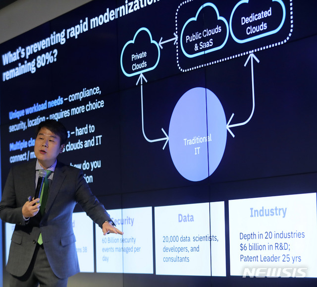 발표하는 한국IBM 김강정 상무