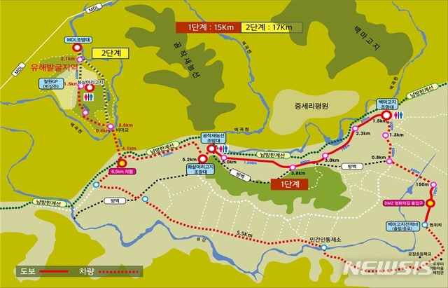 DMZ 평화의길 동서 횡단구간 노선조사 국민도 참여