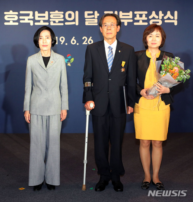 국민훈장 목련장 받은 이상우 대한민국상이군경회 경주시지회 지회장