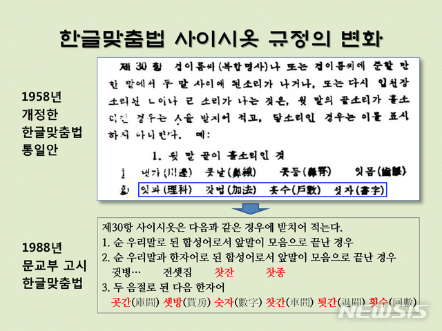 [박대종 문화소통]한글맞춤법 ‘사이시옷 규정’ 문제 있다 