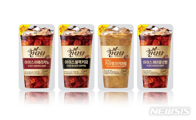 파우치 커피 계절...칸타타 파우치 15일간 500만개 팔려 