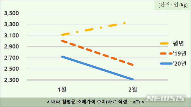 2월 제철농산물에 대파…사과보다 비타민C 5배 많아