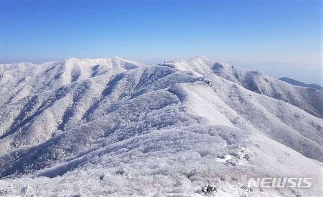 순백의 자태 뽐내는 단양 소백산