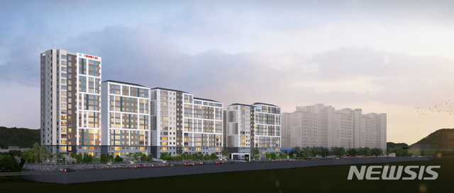 순천금호어울림더파크2차 아파트 투시도