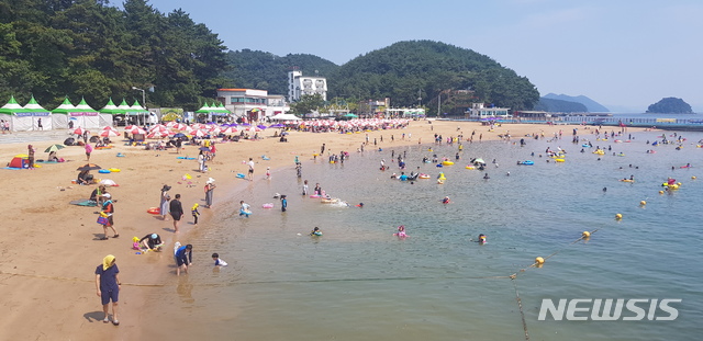 경남 창원 광암해수욕장, 7월 1일 도내 1호 개장