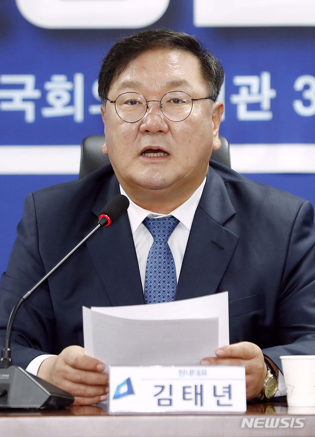 발언하는 김태년 원내대표