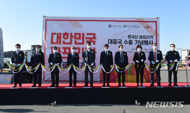 김제 농업회사법인 농산, 파프리카 중국 수출 스타트