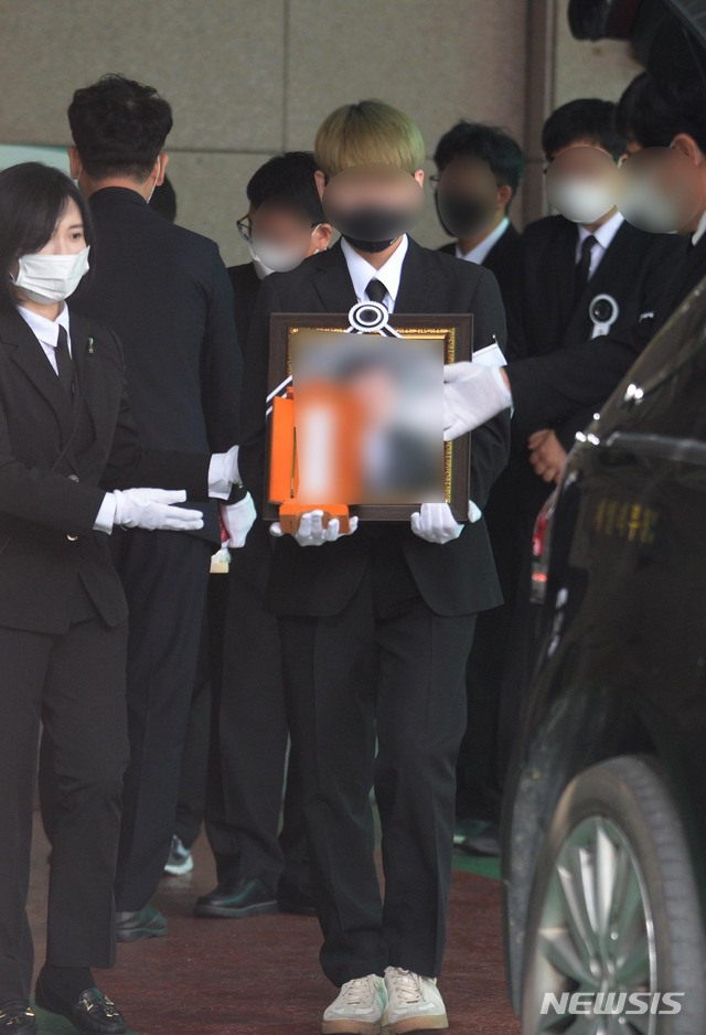이별 광주 재개발구역 건물 붕괴 희생자 발인