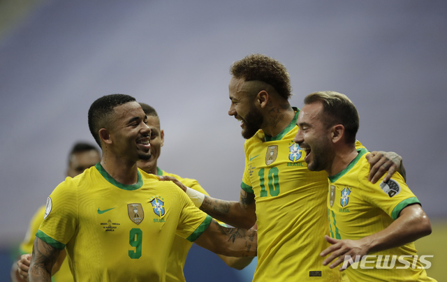 브라질, 코파 개막전 3-0 완승…네이마르 1골 1도움