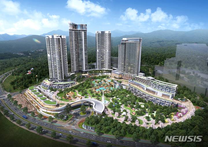 롯데건설, 울산 강동 롯데리조트 기공식 개최…4600억 규모