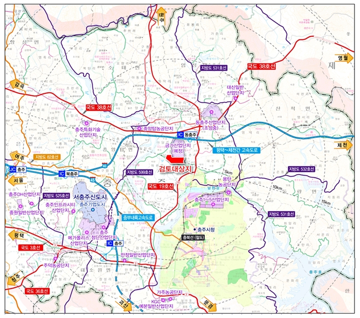 동충주 금가기곡 산단 시동…81만㎡ 2026년 준공