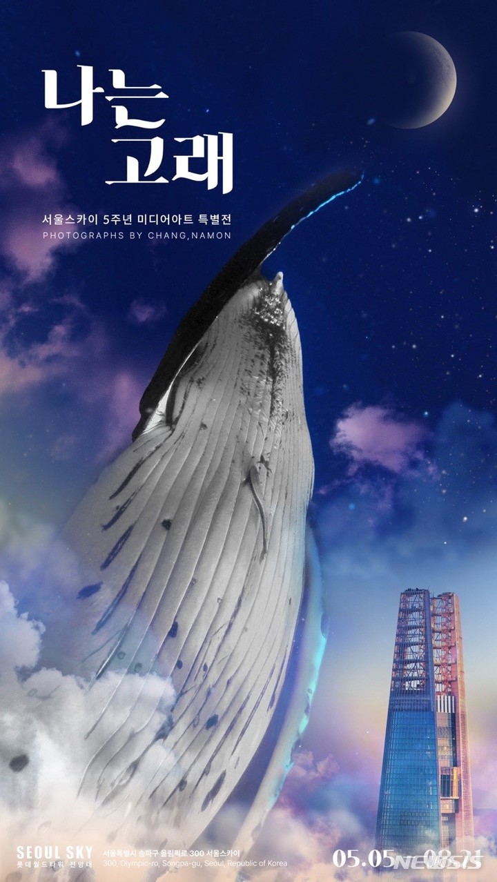 장남원×나는 고래 미디어아트…롯데월드타워 서울스카이