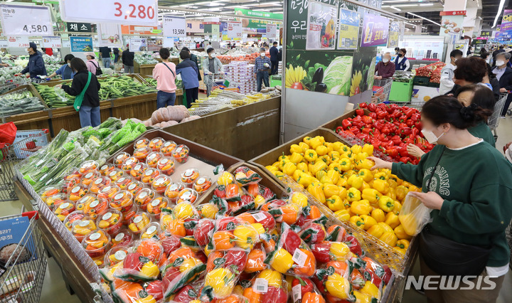 코로나19 식품비 지출, 신선 가공식품 위주 늘어