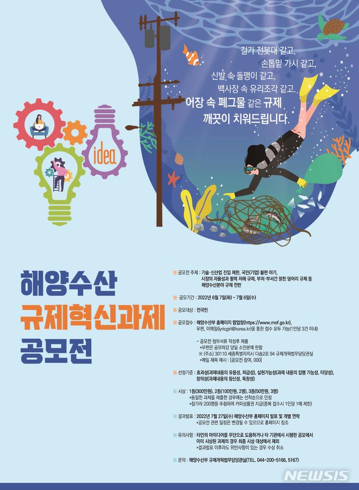 해수부, 해양수산 규제혁신 과제발굴 대국민 공모전 개최