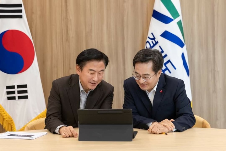 김동근 의정부시장, 김동연 경기지사와 현안논의…공공클라우드 등