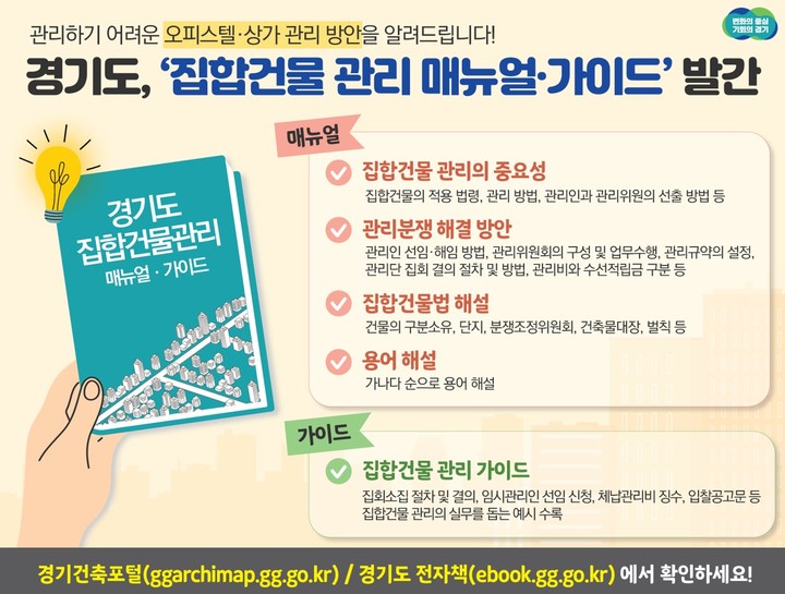 오피스텔·상가 등 집합건물 관리…경기도가 알려드려요