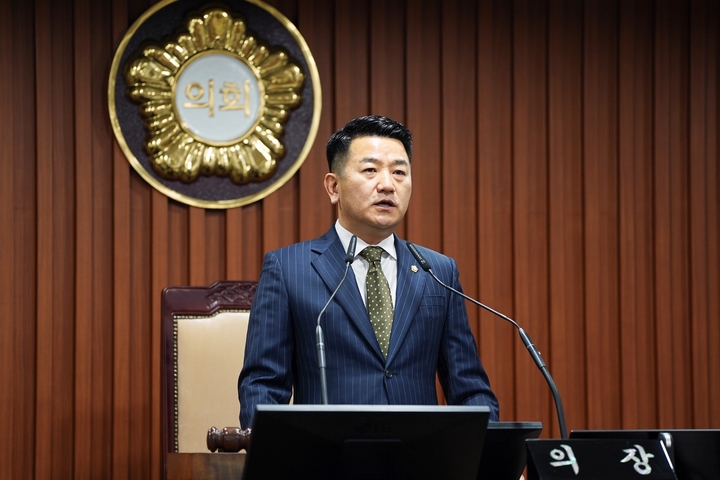 서원 논산시의회 의장, 어린이 전용 공원 조성 필요성 언급