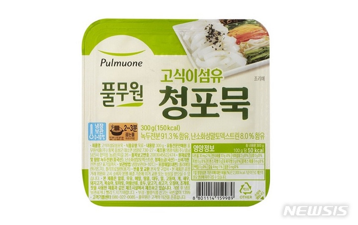 풀무원, 깔끔하고 단백한 고식이섬유 청포묵 출시