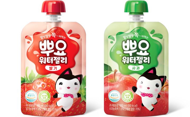 팔도, 뿌요 워터젤리 2종 출시…짜먹는 젤리 타입 음료