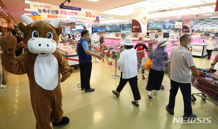 농협 하나로마트 소 한마리 행사