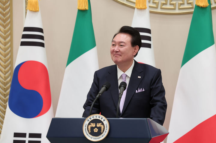 윤 대통령 이탈리아 대통령 국빈방한 공식만찬