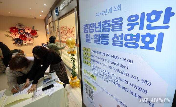 중장년층을 위한 일·활동 설명회