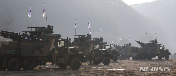 17사단, 보병여단 포병대대 통합 K105A1 자주포 포탄사격 훈련